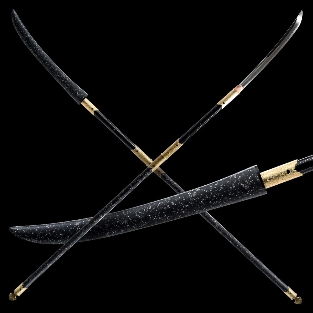 foto Japan Swords SHERU Japanese Naginata Sword - T-10 Steel, Real Choji Hamon